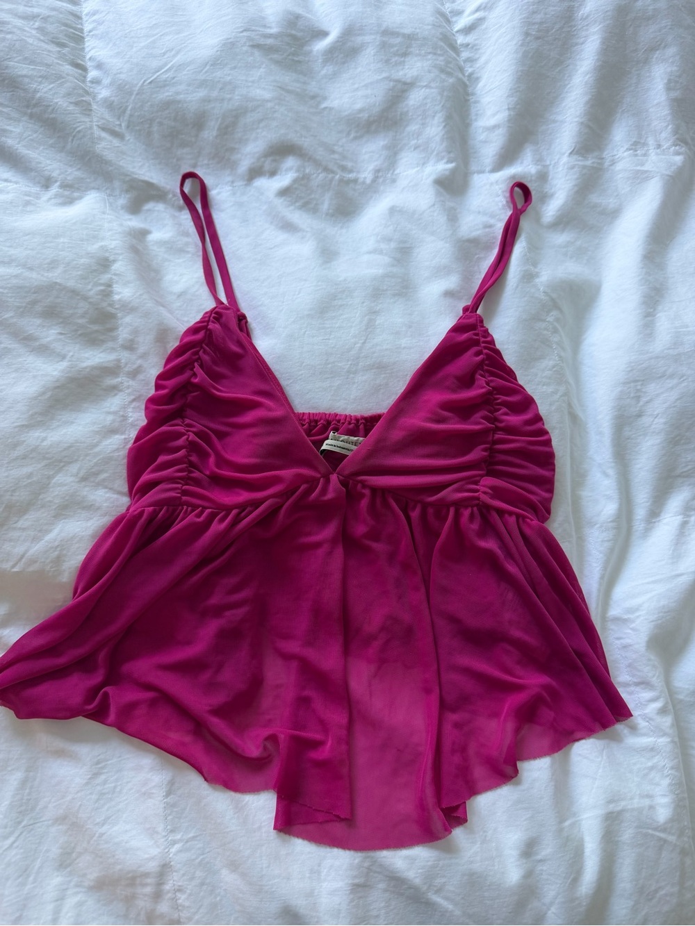 Hot Pink Urban Outfitters Cropped Top